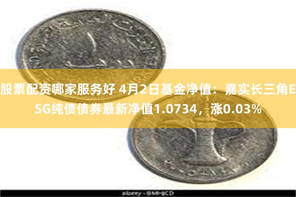 股票配资哪家服务好 4月2日基金净值：嘉实长三角ESG纯债债券最新净值1.0734，涨0.03%