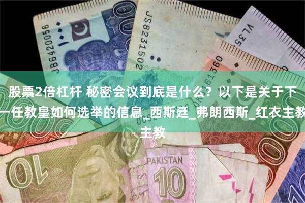 股票2倍杠杆 秘密会议到底是什么？以下是关于下一任教皇如何选举的信息_西斯廷_弗朗西斯_红衣主教